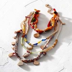 Free People River Layer Necklace in Multicolor | NWT